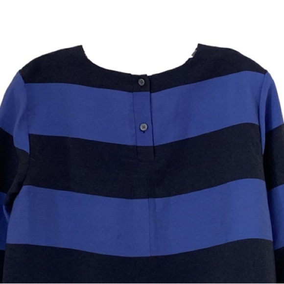 Banana Republic Metallic Shimmer Rugby Striped Blouse - Picture 6 of 12